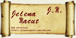 Jelena Macut vizit kartica